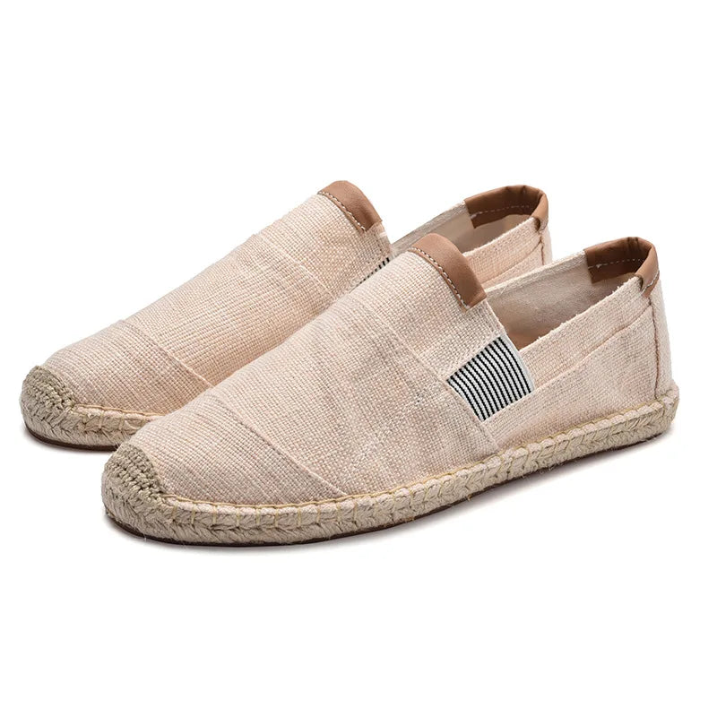 High Quality Mens Shoes Casual Male Breathable Canvas Casual Shoes Men Chinese Fashion Soft Slip on Espadrilles for Men Loafers