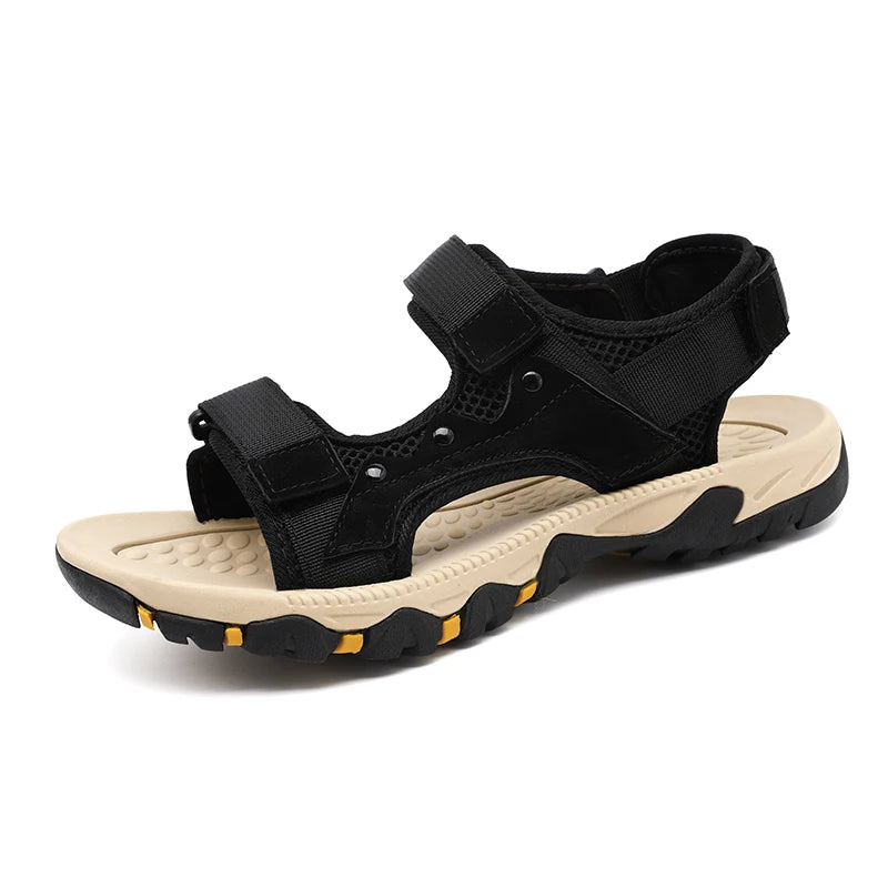 Men Sandals Summer Casual Shoes Beach Sandals Men Sandalias Hombre Outdoor Lightweight Roman Style Wading Sneakers Size 38-47