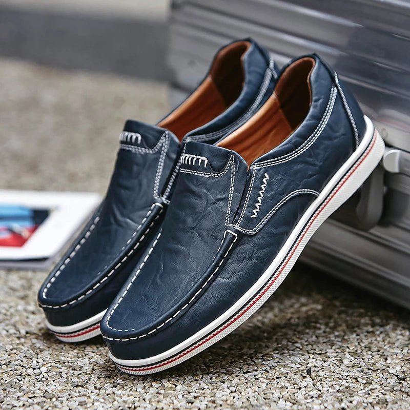 Men's Leather Casual loafers Shoes wedding Dress Shoes New Big Size Moccasins Shoes Suede shoes High Quality zapatos
