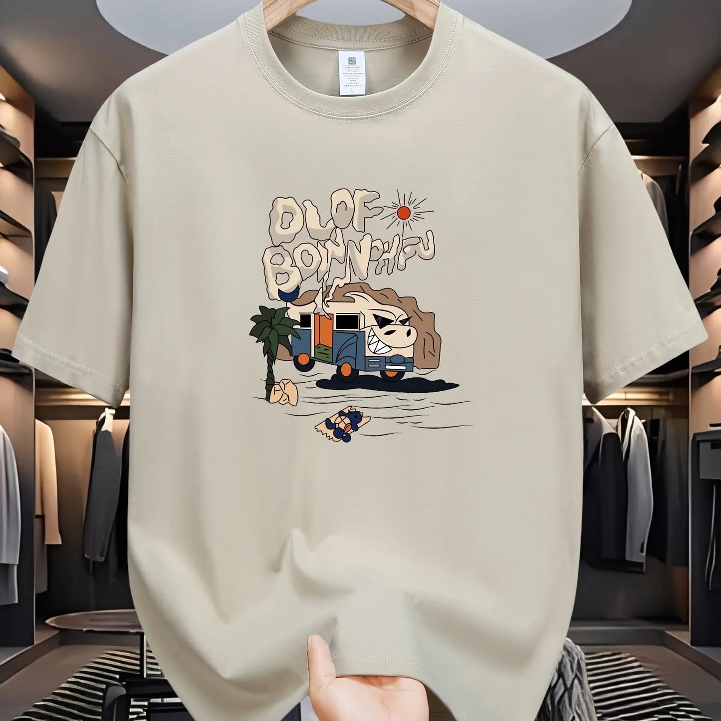 100% hreint bómull sumar lausa stærð teiknimyndamynstur Prentað frjálslegur og þægilegur kringlótt háls stutt erma stuttermabolur toppur