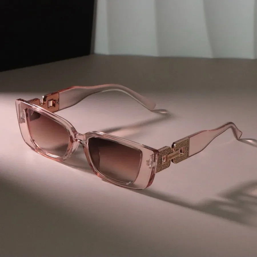 Ochelari de soare clasici de designer pătrat femei bărbați mici cadru oglindă ochelari de soare feminin masculin masculin în aer liber, la modă, oculos de sol