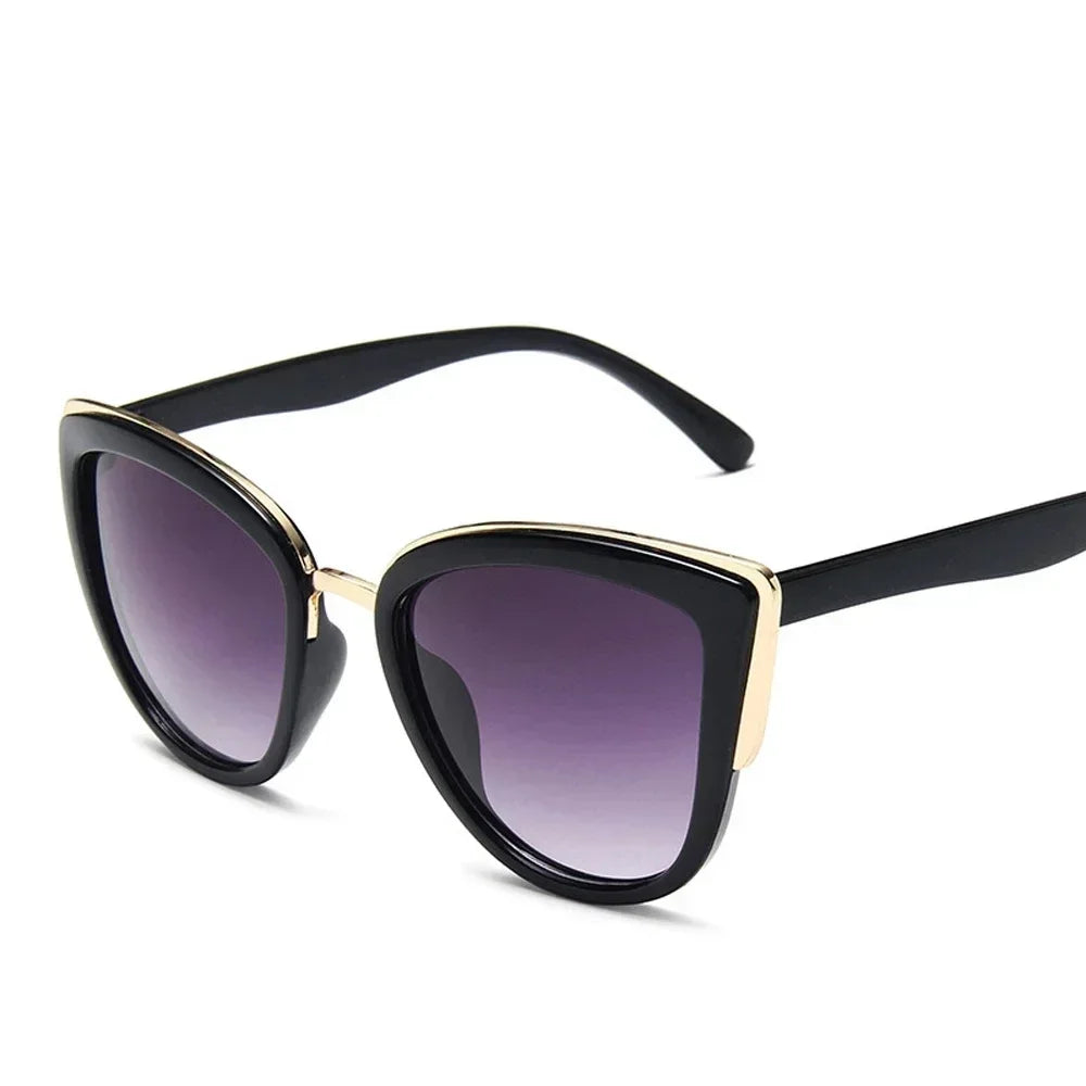 Muselife Cateye Ochelari de soare pentru femei Gradient Vintage Gradient Ochelarii retro Cat ochelari de soare Ochelari pentru femei Uv400