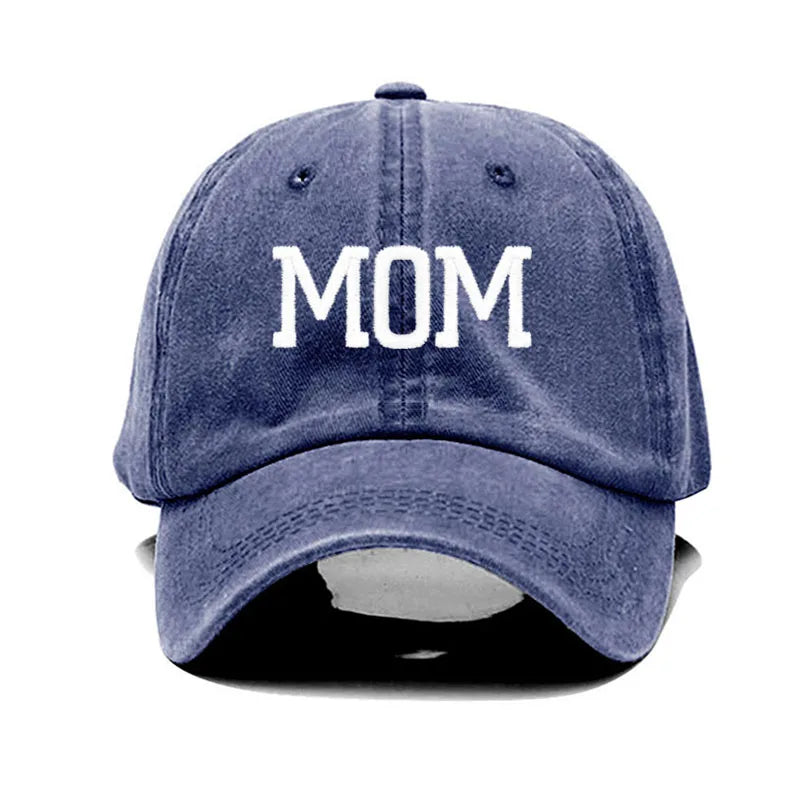 Pabbi mamma útsaumur hreint bómull karla baseball húfa fyrir Man Womne's Fashion Sport Golf Caps Sun Hat Dropshipping