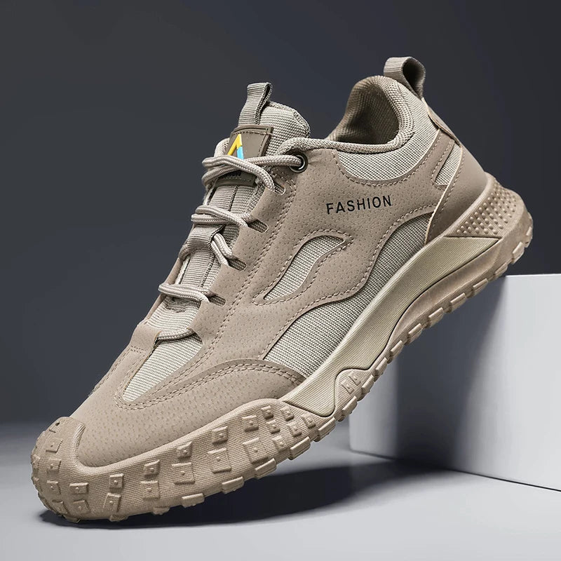 2025 Fall New Man Casual Shoes Gray Lightweight Anti Slip Running Shoe Canvas Men Mesh Breathable Walking Sneakers Flat Footwear