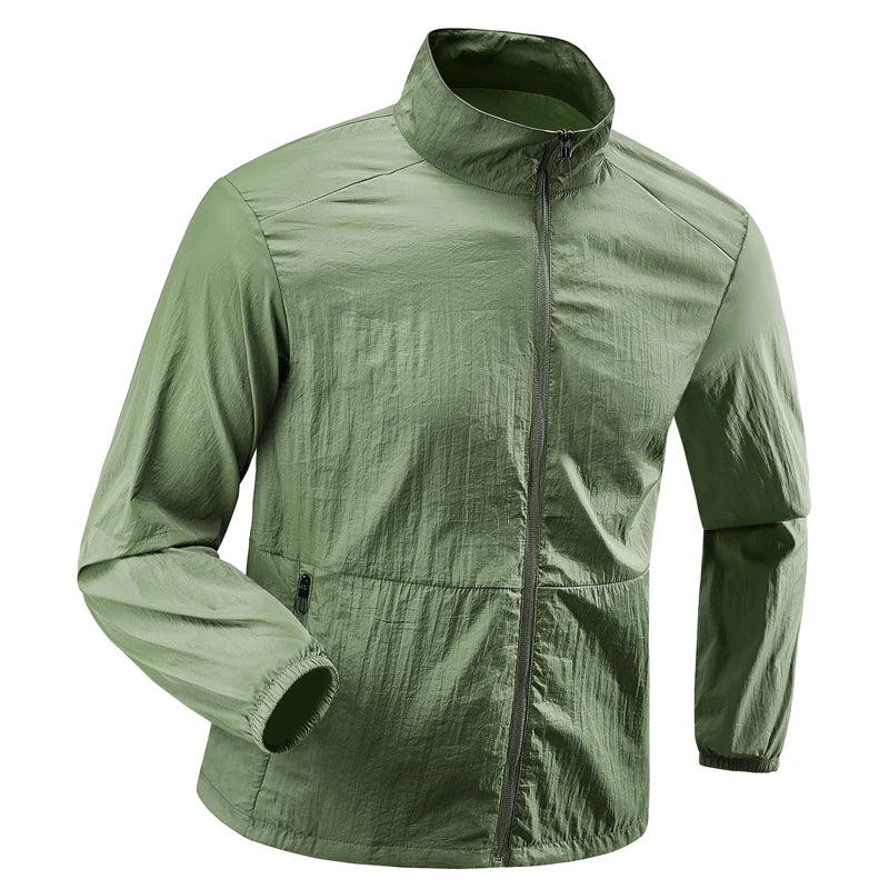 Plus Size 7XL 8XL Summer Hiking Jackets Men Fishing Cycling Hooded Gym Running Coat Outdoor Sun-Protective Thin Jacket Clothing