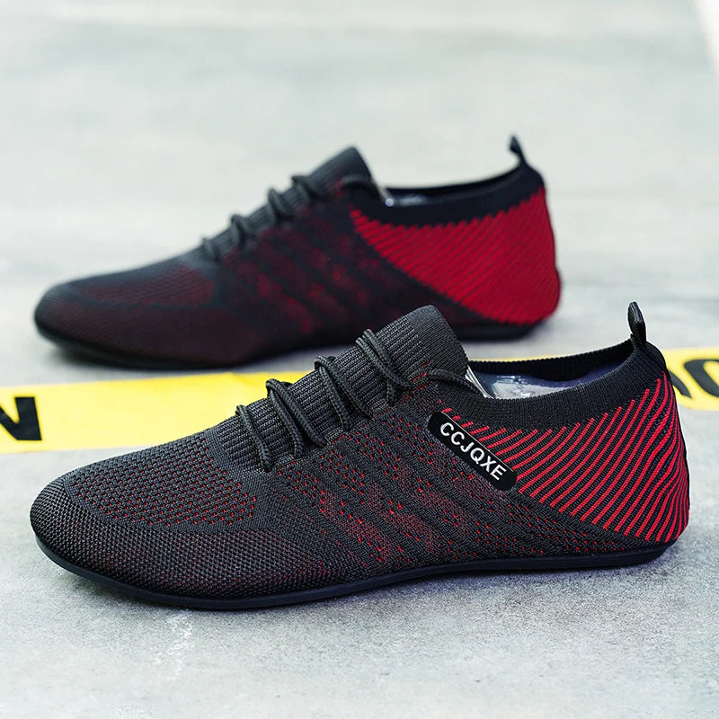 Mocassini da uomo yrzl fondo sottile scarpe estate traspirabili in maglia estate leggera conduttura anti-slitta