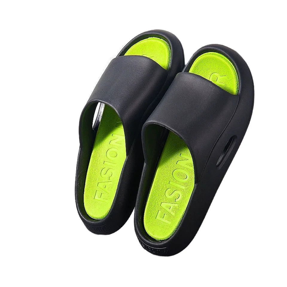 Slippers Men Flip Flops Ladies Women Sandals Platform Cloud Woman Beach Slides Summer Soft Cartoon Cute Non Slip Indoor 2025 New