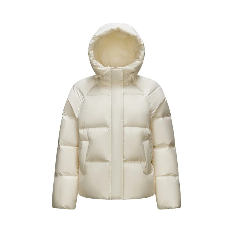 Semir Down Jacket Women Pliding Color Loose Versatile 2024 Zima nový tříbodový kapuce puffer kabát down bunda