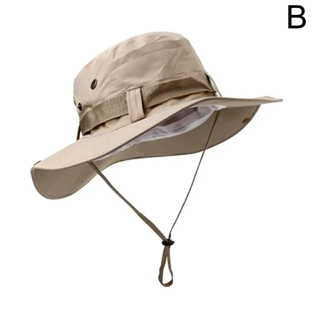 New Sun Hats for Men Outdoor Fishing Cap Wide Brim Anti-UV Protection Women Bucket Hat Summer Hiking Fisherman Caps