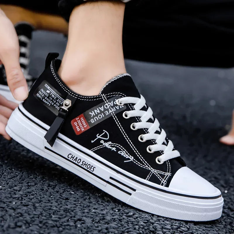 Мъже спортни обувки есен нов дишащ ме платно за обувки удобни ежедневни мъже обувки леки тенис обувки тенденция скейт обувка мъж маратонка