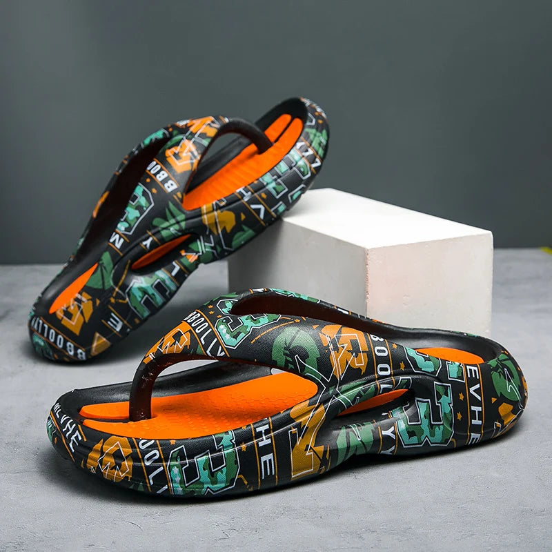 Summer Slippers Men EVA lightweight Flip Flops Beach Sandals Non-slip Casual Flat Shoe 2023 Slippers Indoor Shoes Outdoor Slides