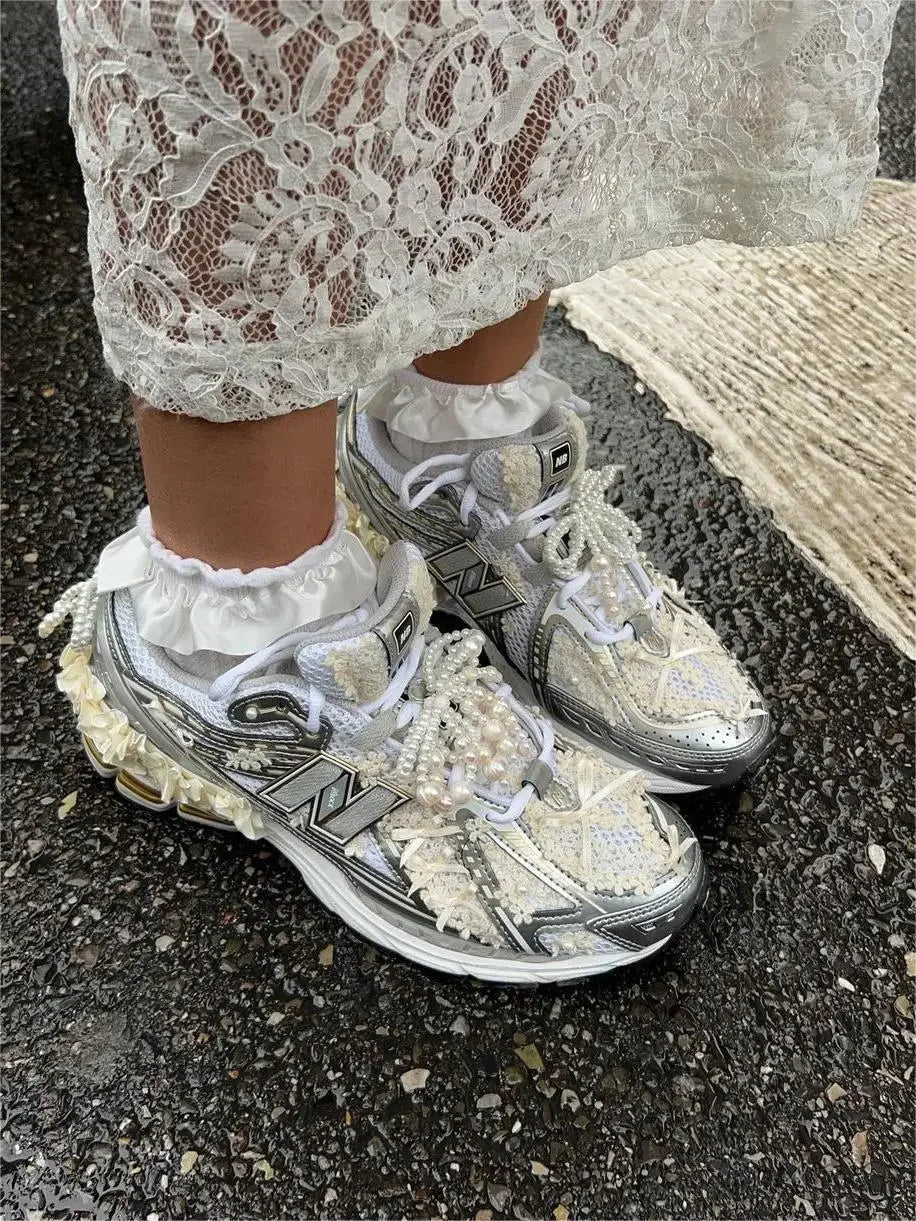 Wolfeel Sexet perspektiv Hvide bluss nederdele Sommerkvinder Ferie Høj talje Lange nederdele Lace Beach Style nederdel