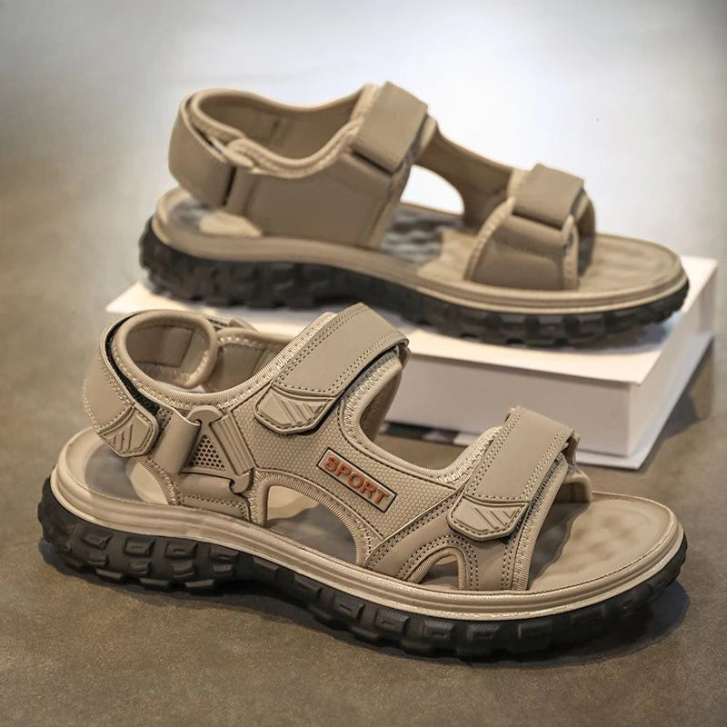 النعال الذكور حذاء شاطئ المشي لمسافات طويلة ناعمة في الكاحل التفاف الرجال الصندل مفتوحة في الهواء الطلق الرحلات في الهواء الطلق رقم 41 descount شراء أنيقة البالغة v