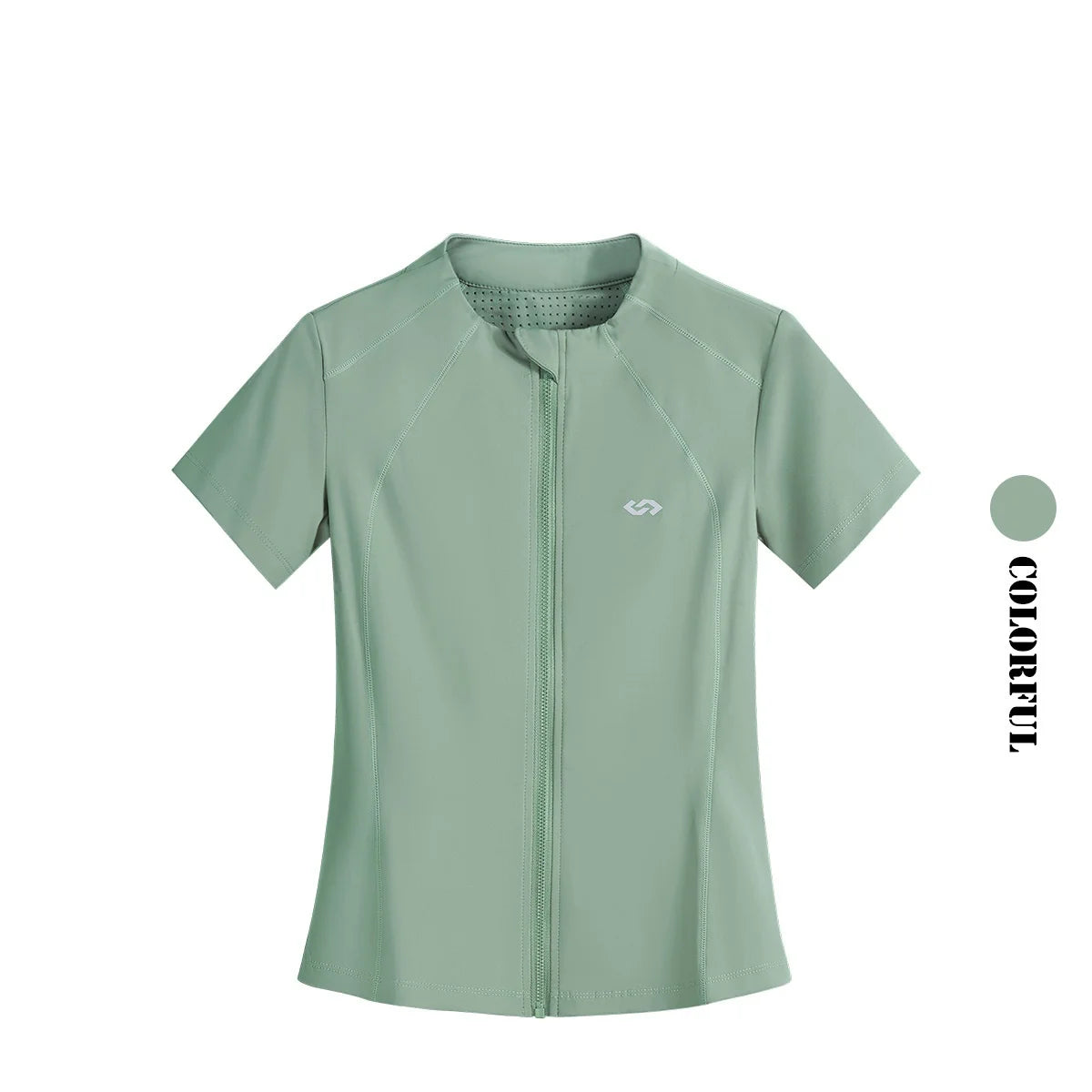 DRUR Gym T Shirt Sportswear Women Short Sleeve Quick Dry Breathable Zipper Sports Top Fitness Shirts Jogger Tops For Activewear