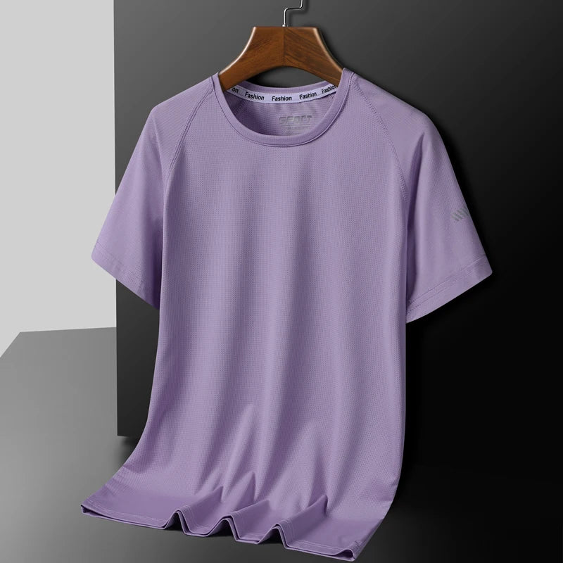 Short Sleeved Women's Summer Quick Drying Round Neck T-Shirt Easy And Comfortable Top Tees Enlarged Tshirt Female Fit Size M-5XL