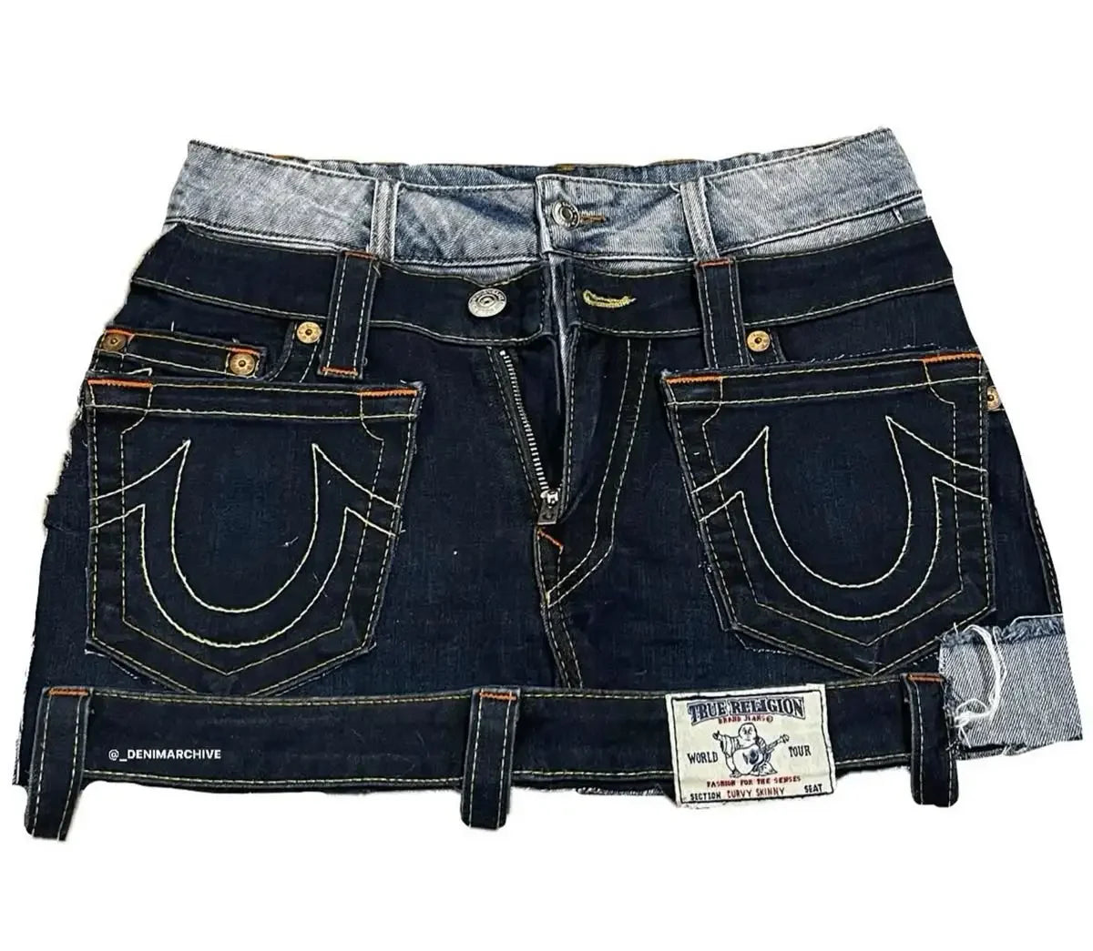 Fustă retro -talie -y2k cu talie înaltă gotică Patchwork cu fermoar denim mini fustă harajuku pentru femei fuste scurte