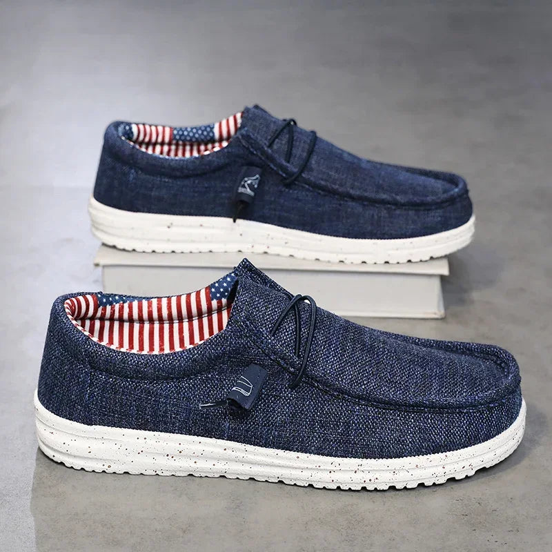 Men's Mesh Loafers Autumn Mens Vulcanized Shoes Breathable Lightweight Hiking Outdoor Sports Shoes Zapato Abierto Scarpa Aperta