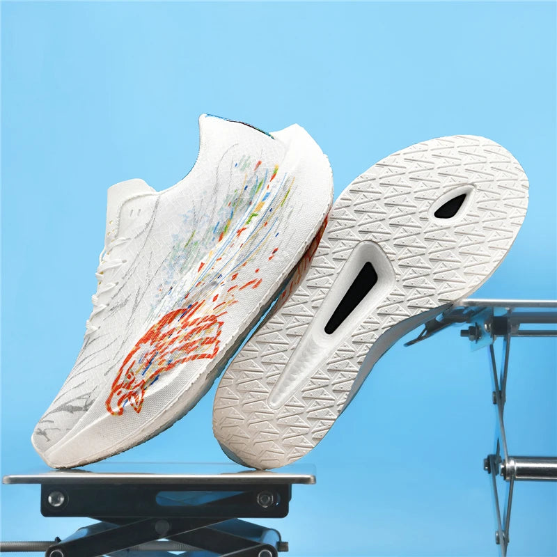 Marathon Running Shoes Men Women Road Jogging Supercritical E-TPU Cushioning Sports Training Shoes Mesh Light Comfy Sneakers Men