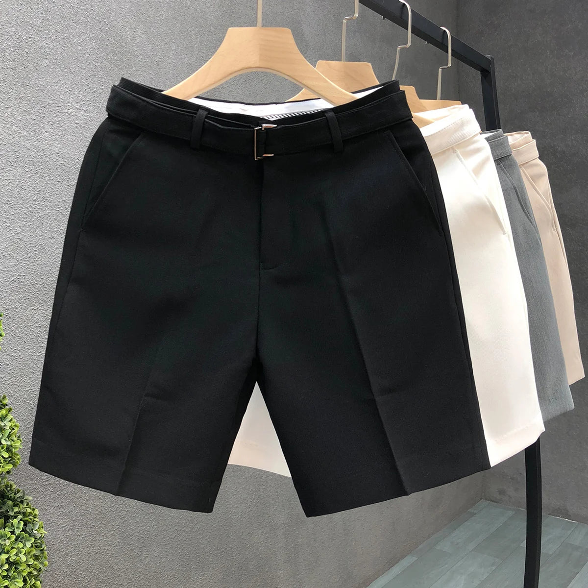 Casual Slim Fit Men's Suit Shorts Essential Stylish Summer New In Pant 2025 Korean Style Luxury Personalizate Male Short Pants