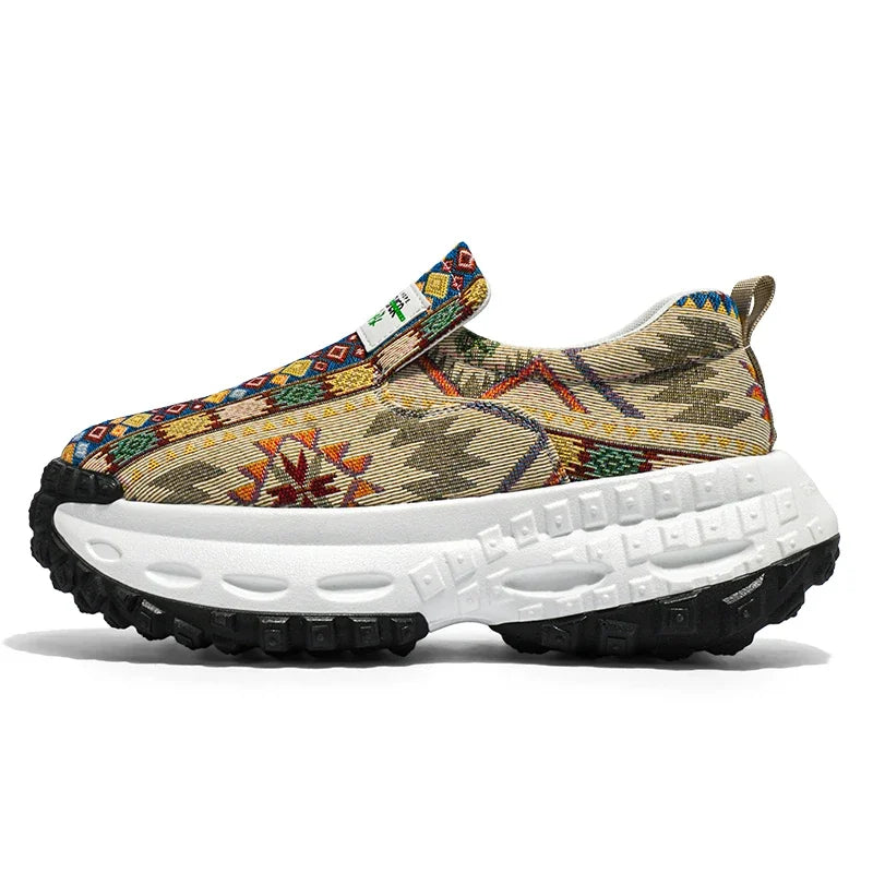 Men Shoes New Casual Shoes Soft Casual Sneaker Breathable Running Shoes For Man Bohemian Style Canvas Shoes