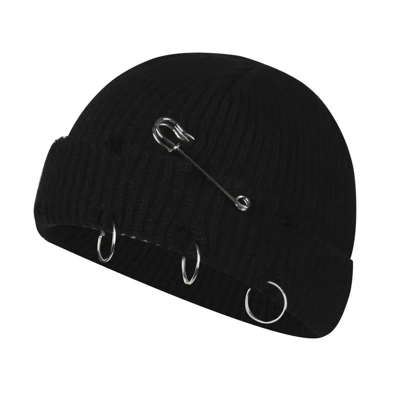 Brand Oohmy Knitted Hats for Men Women, Skullies Caps, Warmer Bonnet, Casual Cap, Monochromatic, Male and Female, Winter, 2024