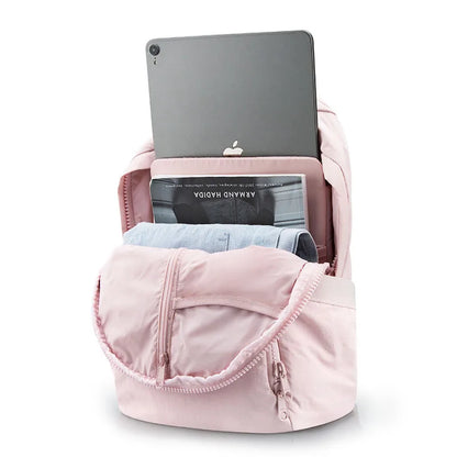 BAGSMART School Bag Women's Backpack 13 Inch Laptop Bag Travel Cute Kawaii Anti Theft Waterproof Nylon Backpacks Women Book Bag
