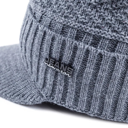 Chapéus de inverno unissex quentes elegantes adicionam boné de gorro macio forrado com chapéus de malha de inverno grossos para homens e mulheres dropshipping