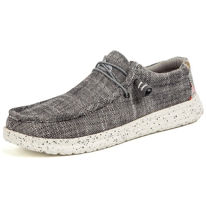 Stor størrelse udendørs mænds afslappet denim lærred sko vulkanisere sko mode luksus stil designer åndbare mænd sneakers loafers