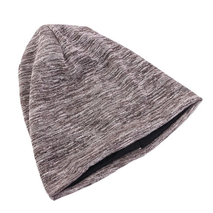 Spring Autumn Double Fabric Hats For Adult Cashmere-like Skullies & Beanies