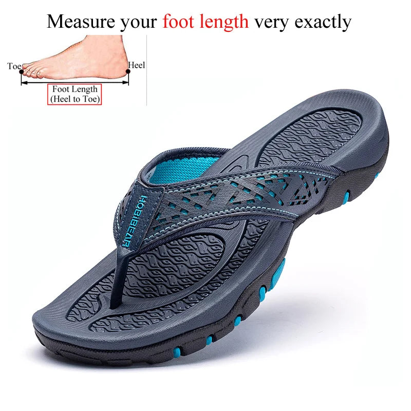 بالإضافة إلى الحجم الكبير 49 50 51 52 Flip Flips Slippers Pu Leather Beach Shoes TPR خارجيًا