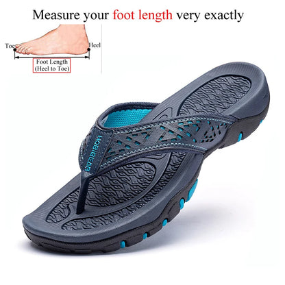 بالإضافة إلى الحجم الكبير 49 50 51 52 Flip Flips Slippers Pu Leather Beach Shoes TPR خارجيًا