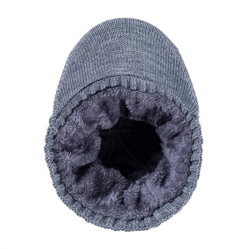 Chapéus de inverno unissex quentes elegantes adicionam boné de gorro macio forrado com chapéus de malha de inverno grossos para homens e mulheres dropshipping