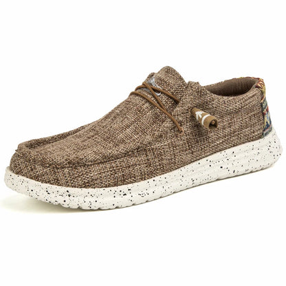 Stor størrelse udendørs mænds afslappet denim lærred sko vulkanisere sko mode luksus stil designer åndbare mænd sneakers loafers