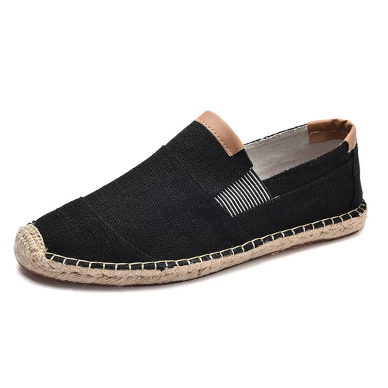 Mens Shoes Casual Male Breathable Canvas Casual Shoes Men Chinese Fashion Soft Slip On Espadrilles For Men Loafers
