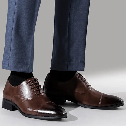 High Quality Classic Business Mens Dress Shoes Fashion Elegant Formal Wedding Shoes Men Slip on Office Oxford Shoes for Men