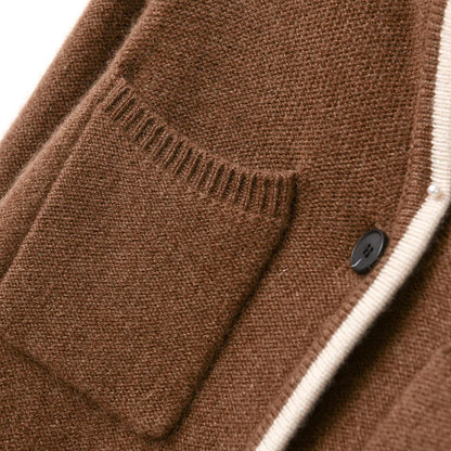 100% Cashmere / Wool Sweater Autumn/Winter 2021 Women's Stand-up Collar Cardigan Casual Knit Tops Korean Plus Size Female Jacket