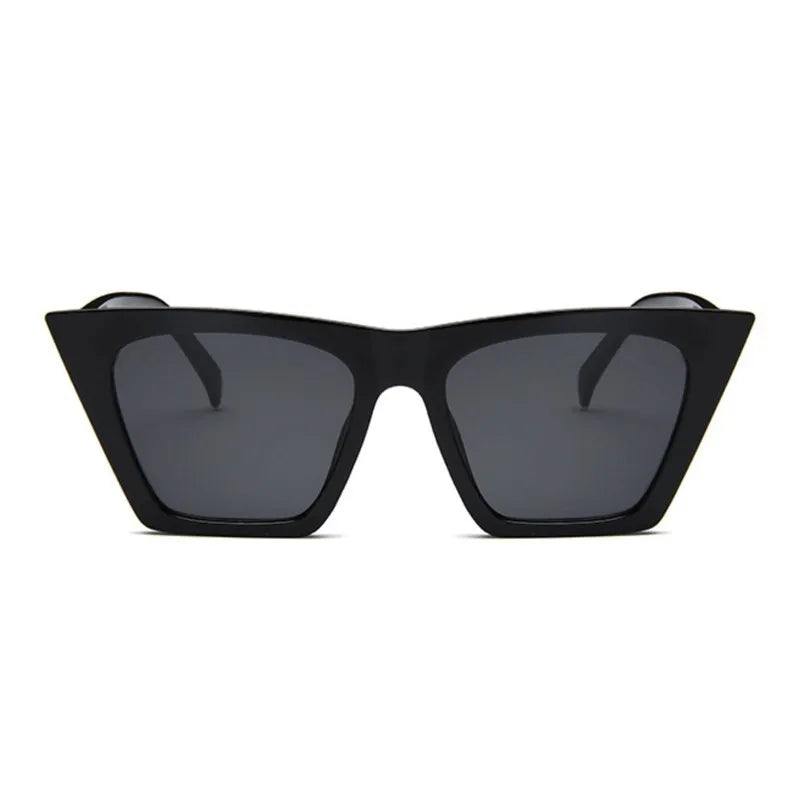 Female Vintage Sunglasses Woman Fashion Cat Eye Luxury Sun Glasses Classic Shopping Lady Black Oculos De Sol UV400