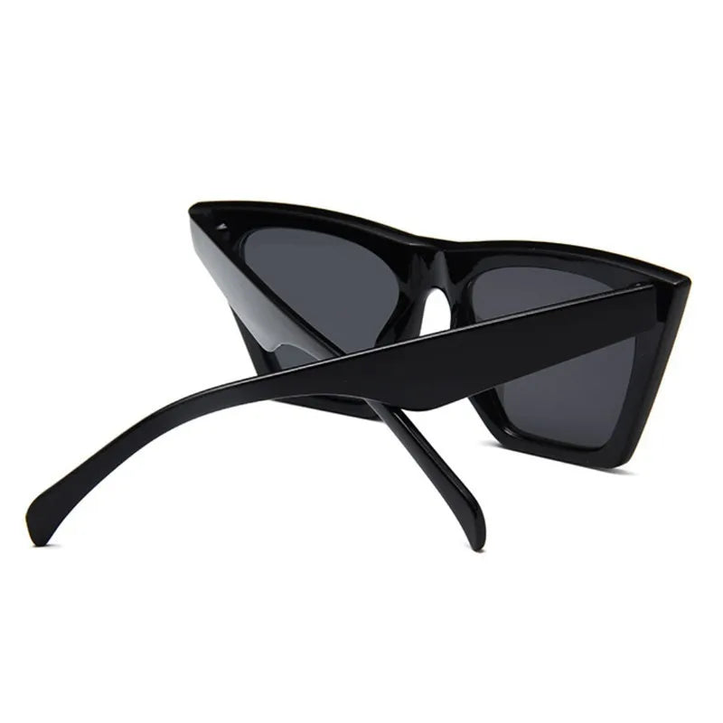 Female Vintage Sunglasses Woman Fashion Cat Eye Luxury Sun Glasses Classic Shopping Lady Black Oculos De Sol UV400
