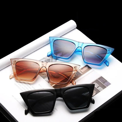 Female Vintage Sunglasses Woman Fashion Cat Eye Luxury Sun Glasses Classic Shopping Lady Black Oculos De Sol UV400