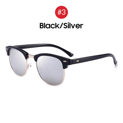 Vivibee classique carré lunettes de soleil féminin verres de soleil polarisé homme bleu miroir lentilles du conducteur de qualité supérieure