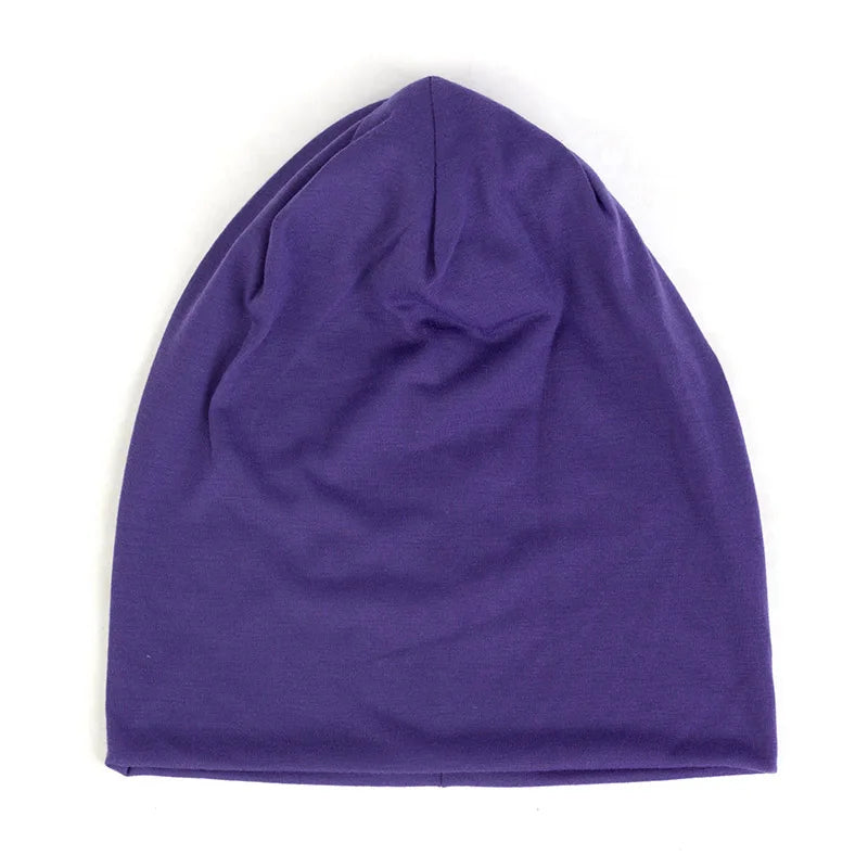 Fashion Slouchy Solid Beanies For Women Beanie Casual Caps For Man Turban Wraps Warm Hats Bonnet Unisex Cap