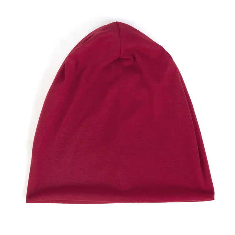 Fashion Slouchy Solid Beanies For Women Beanie Casual Caps For Man Turban Wraps Warm Hats Bonnet Unisex Cap