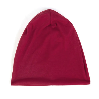 Fashion Slouchy Solid Beanies For Women Beanie Casual Caps For Man Turban Wraps Warm Hats Bonnet Unisex Cap