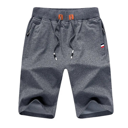FGKKS de qualidade Men shorts casuais Novo verão masculino moda casual curto de cor sólida fitness shorts respirável