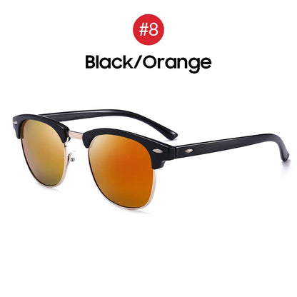 Vivibee classique carré lunettes de soleil féminin verres de soleil polarisé homme bleu miroir lentilles du conducteur de qualité supérieure