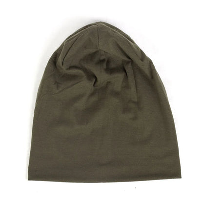 Fashion Slouchy Solid Beanies For Women Beanie Casual Caps For Man Turban Wraps Warm Hats Bonnet Unisex Cap