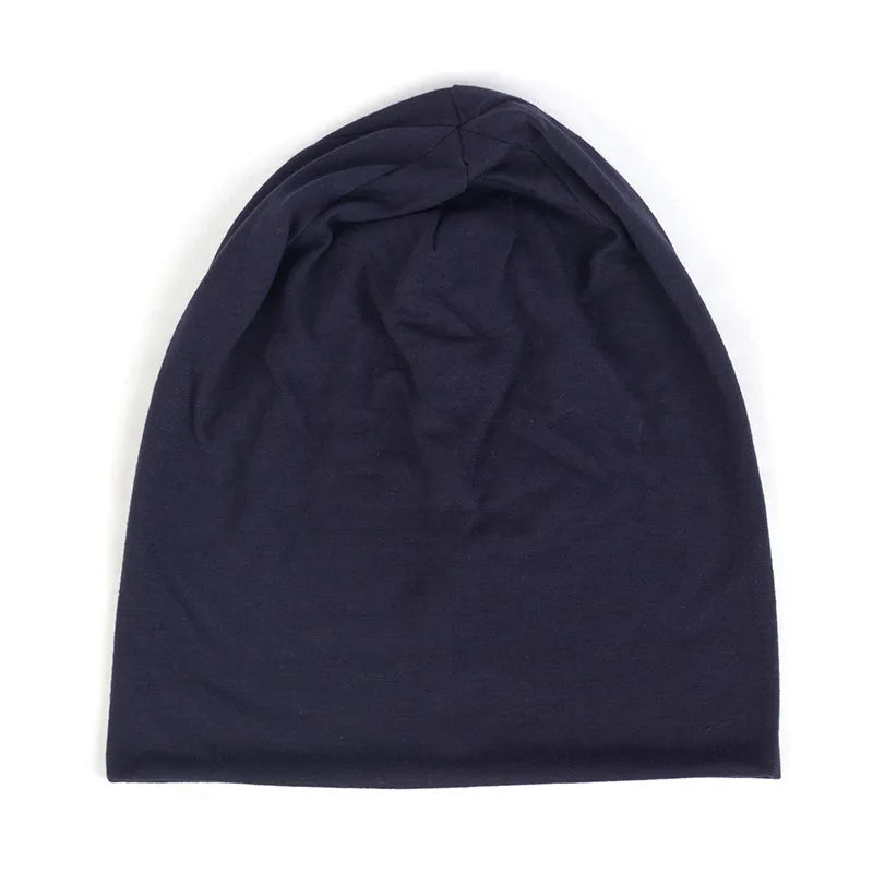 Fashion Slouchy Solid Beanies For Women Beanie Casual Caps For Man Turban Wraps Warm Hats Bonnet Unisex Cap