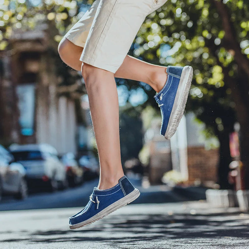 MIXIDELAI New Arrival Summer Autumn Comfortable Casual Shoes Mens Canvas Shoes For Men Brand Fashion Flat Loafers Shoe Size 48