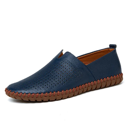 Mixidelai Veille de vache Vow Mandons pour hommes mode MOCCASINS MOCCASINS SOP SOP SOLL BLUE SHOT ON MEN'S MECL'S SOAT Plus taille 38 ~ 47