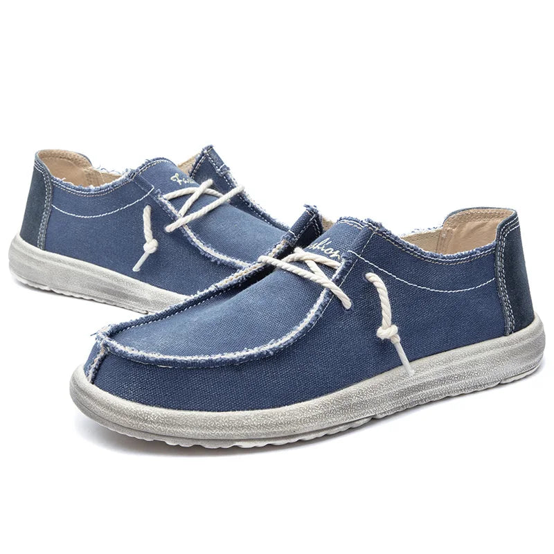 MIXIDELAI New Arrival Summer Autumn Comfortable Casual Shoes Mens Canvas Shoes For Men Brand Fashion Flat Loafers Shoe Size 48